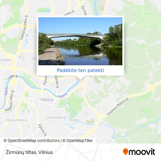 Žirmūnų tiltas žemėlapis