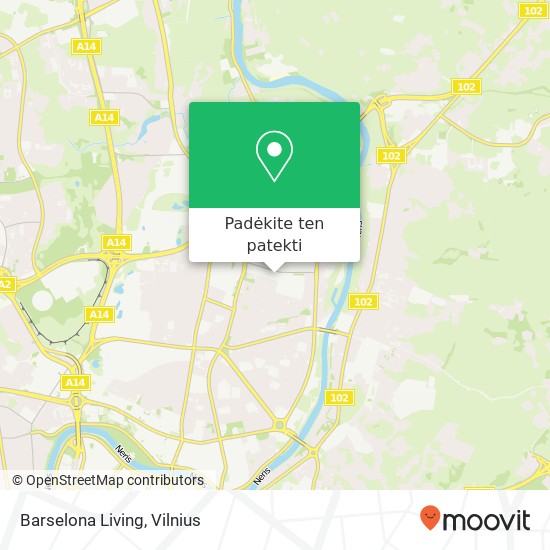 Barselona Living žemėlapis
