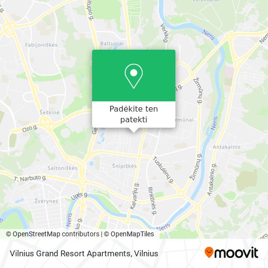 Vilnius Grand Resort Apartments žemėlapis
