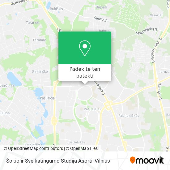 Šokio ir Sveikatingumo Studija Asorti žemėlapis