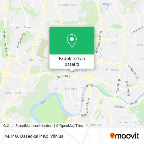 M. ir G. Baseckai ir Ko žemėlapis