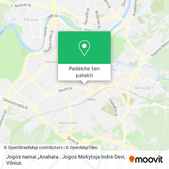 Jogos namai „Anahata . Jogos Mokytoja Indrė Devi žemėlapis