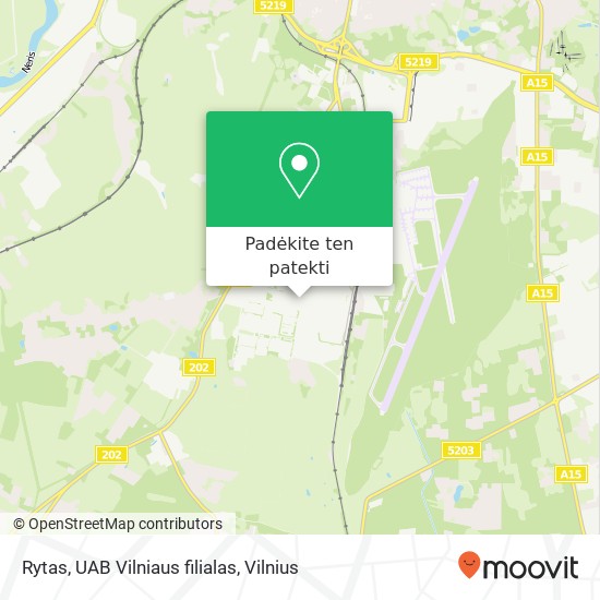Rytas, UAB Vilniaus filialas žemėlapis