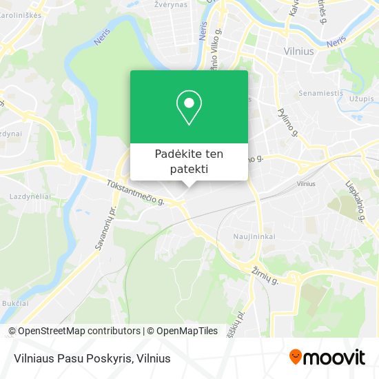 Vilniaus Pasu Poskyris žemėlapis