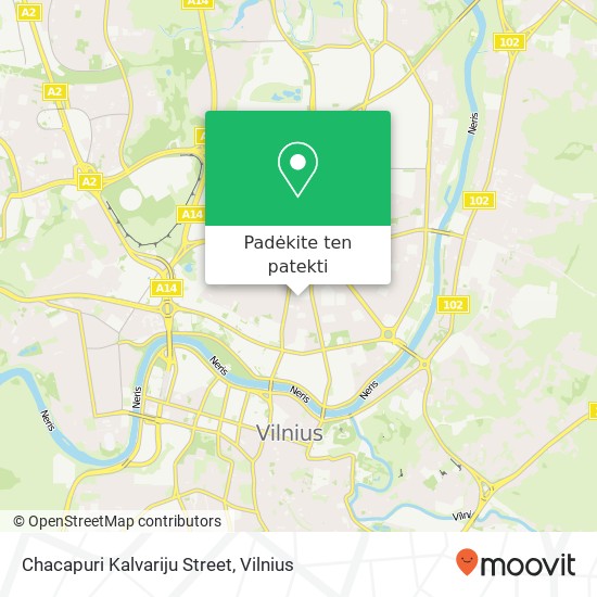 Chacapuri Kalvariju Street žemėlapis
