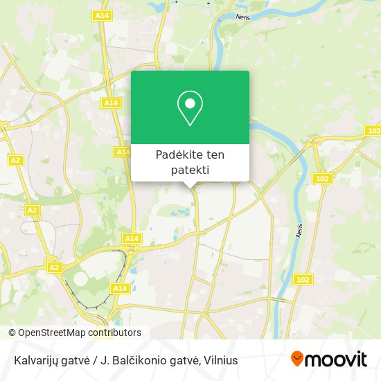 Kalvarijų gatvė / J. Balčikonio gatvė žemėlapis