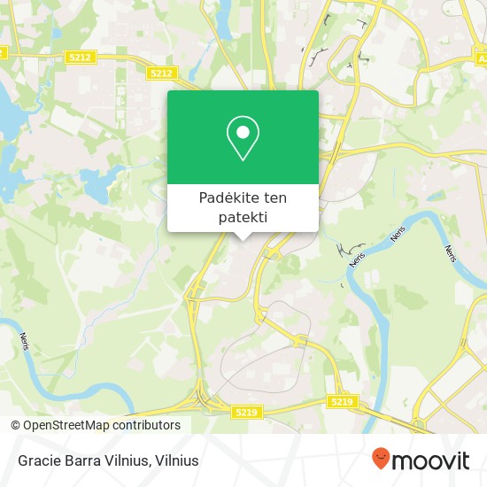 Gracie Barra Vilnius žemėlapis