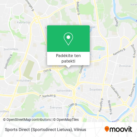 Sports Direct (Sportsdirect Lietuva) žemėlapis