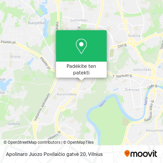 Apolinaro Juozo Povilaičio gatvė 20 žemėlapis