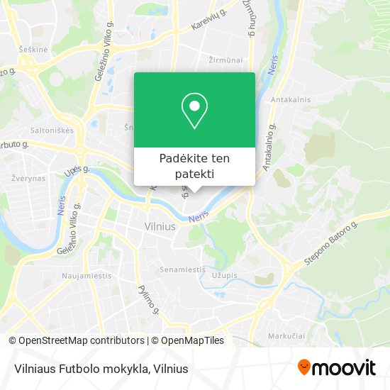 Vilniaus Futbolo mokykla žemėlapis