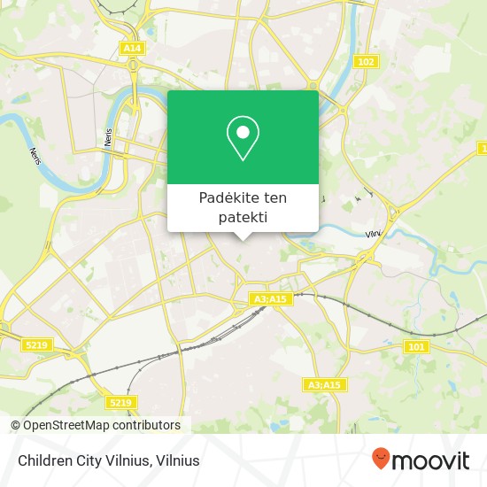 Children City Vilnius žemėlapis