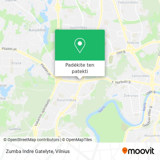 Zumba Indre Gatelyte žemėlapis