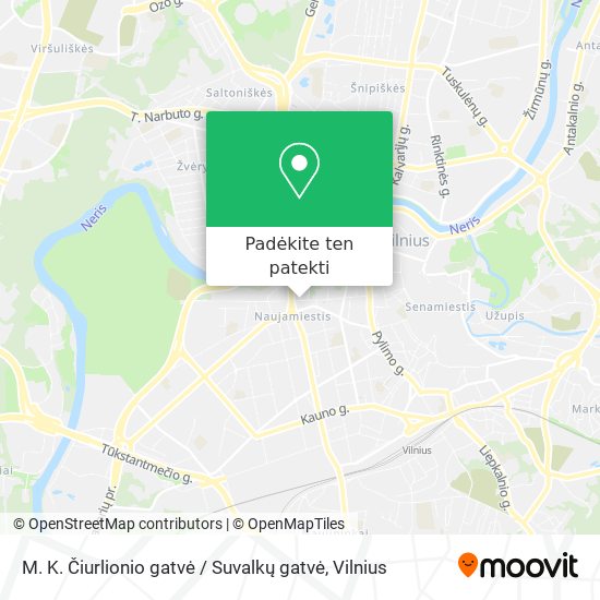 M. K. Čiurlionio gatvė / Suvalkų gatvė žemėlapis