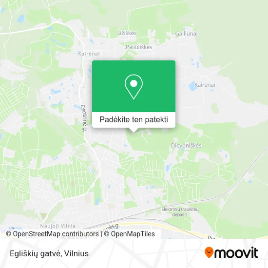 Egliškių gatvė žemėlapis