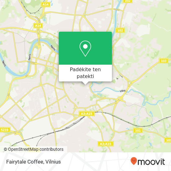 Fairytale Coffee žemėlapis