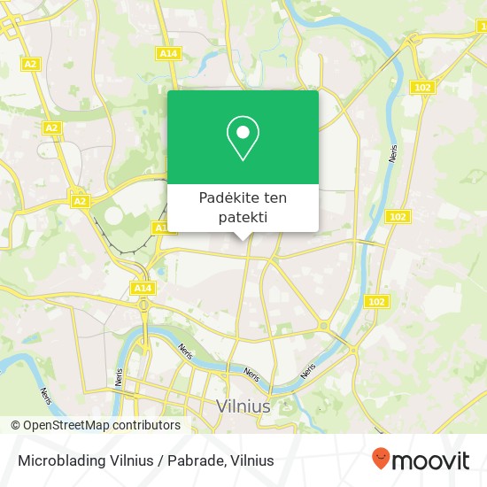 Microblading Vilnius / Pabrade žemėlapis