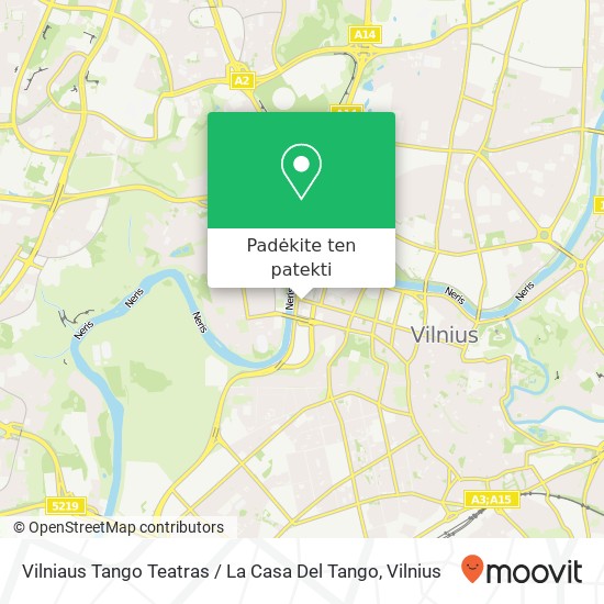 Vilniaus Tango Teatras / La Casa Del Tango žemėlapis
