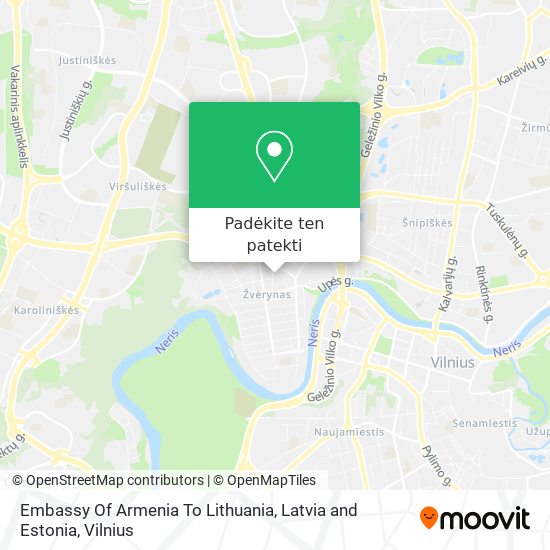 Embassy Of Armenia To Lithuania, Latvia and Estonia žemėlapis
