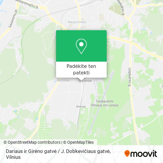 Dariaus ir Girėno gatvė / J. Dobkevičiaus gatvė žemėlapis