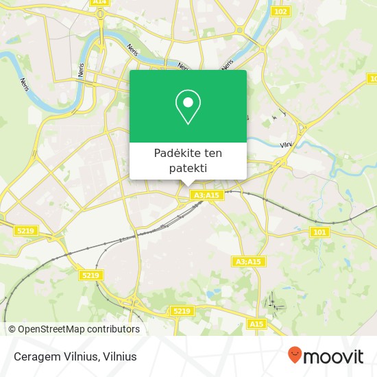 Ceragem Vilnius žemėlapis