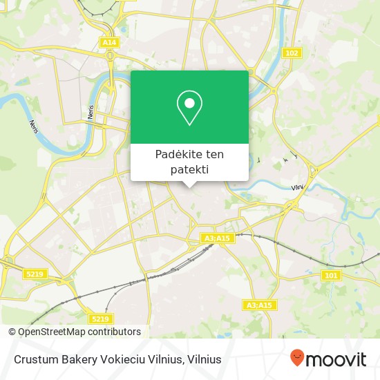 Crustum Bakery Vokieciu Vilnius žemėlapis