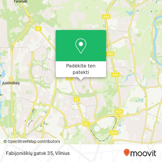 Fabijoniškių gatvė 35 žemėlapis