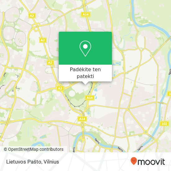 Lietuvos Pašto žemėlapis
