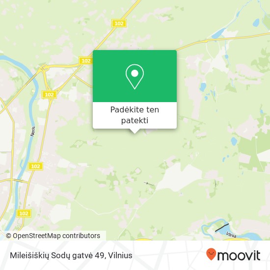 Mileišiškių Sodų gatvė 49 žemėlapis