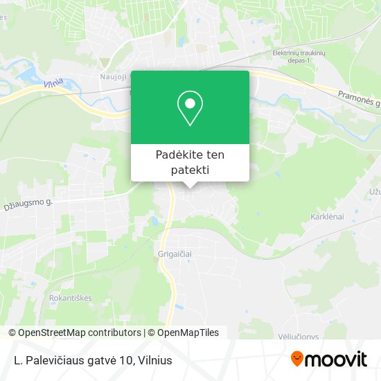 L. Palevičiaus gatvė 10 žemėlapis