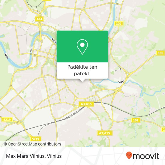 Max Mara Vilnius žemėlapis