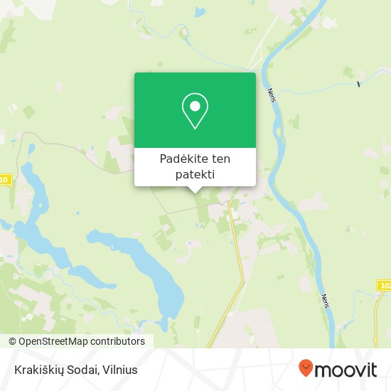 Krakiškių Sodai žemėlapis
