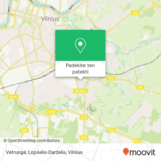 Vėtrungė, Lopšelis-Darželis žemėlapis