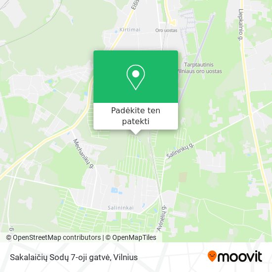 Sakalaičių Sodų 7-oji gatvė žemėlapis