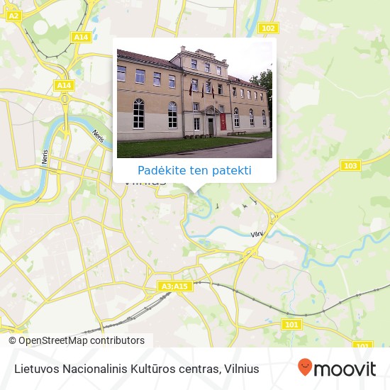 Lietuvos Nacionalinis Kultūros centras žemėlapis