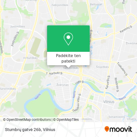 Stumbrų gatvė 26b žemėlapis