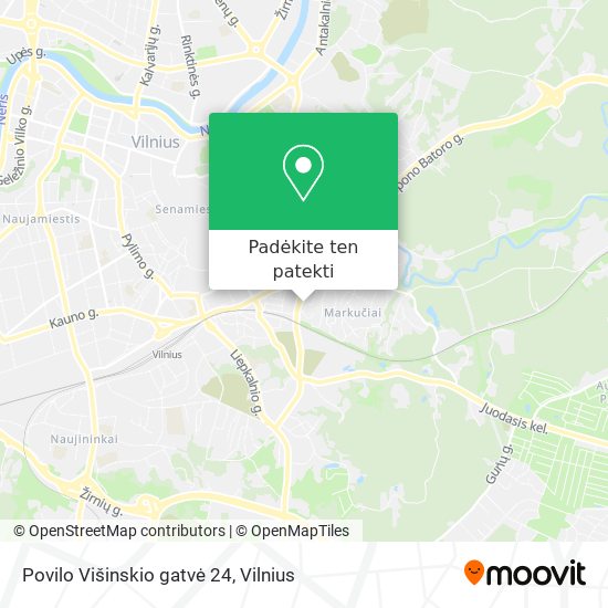 Povilo Višinskio gatvė 24 žemėlapis