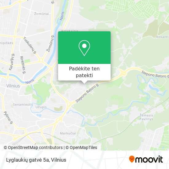 Lyglaukių gatvė 5a žemėlapis