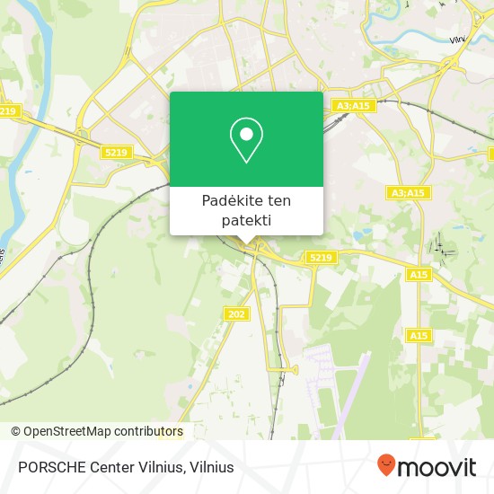 PORSCHE Center Vilnius žemėlapis
