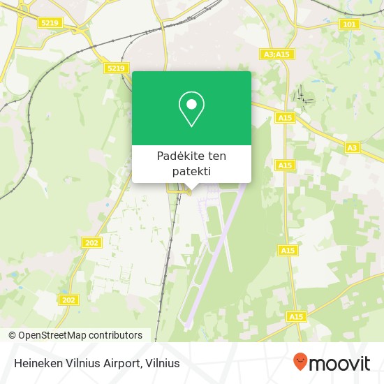 Heineken Vilnius Airport žemėlapis