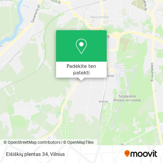 Eišiškių plentas 34 žemėlapis