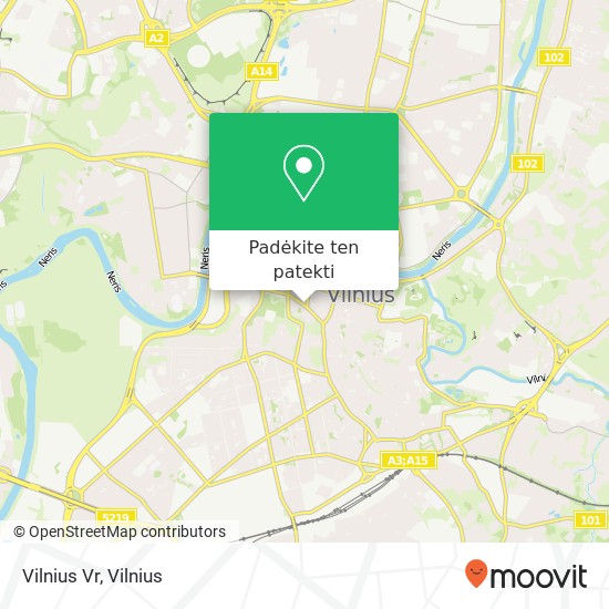 Vilnius Vr žemėlapis
