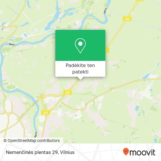 Nemenčinės plentas 29 žemėlapis