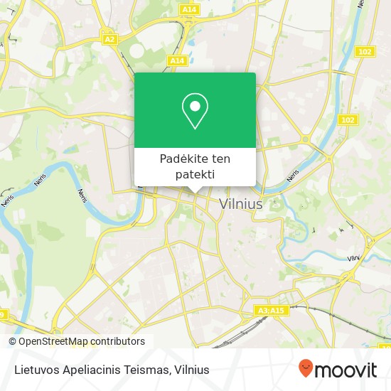 Lietuvos Apeliacinis Teismas žemėlapis