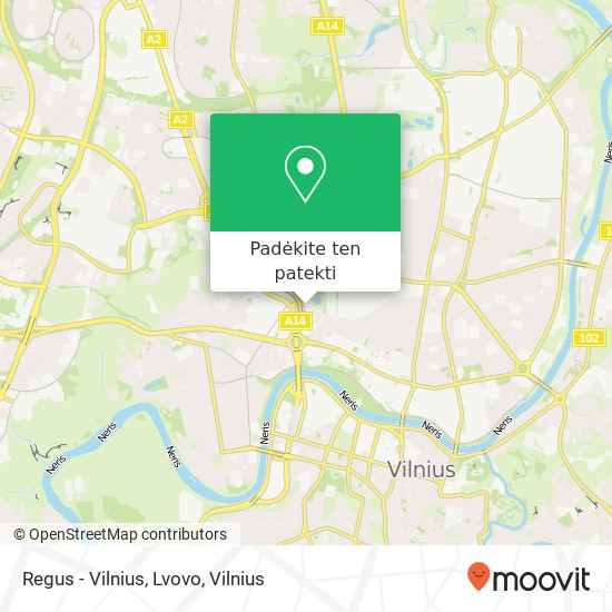 Regus - Vilnius, Lvovo žemėlapis