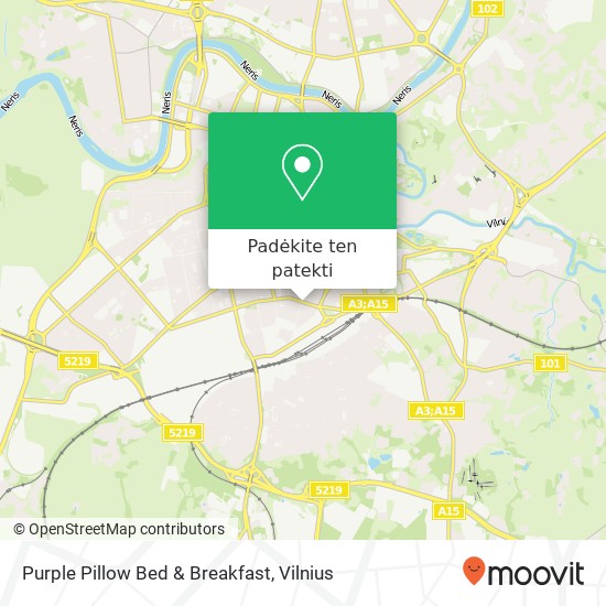 Purple Pillow Bed & Breakfast žemėlapis