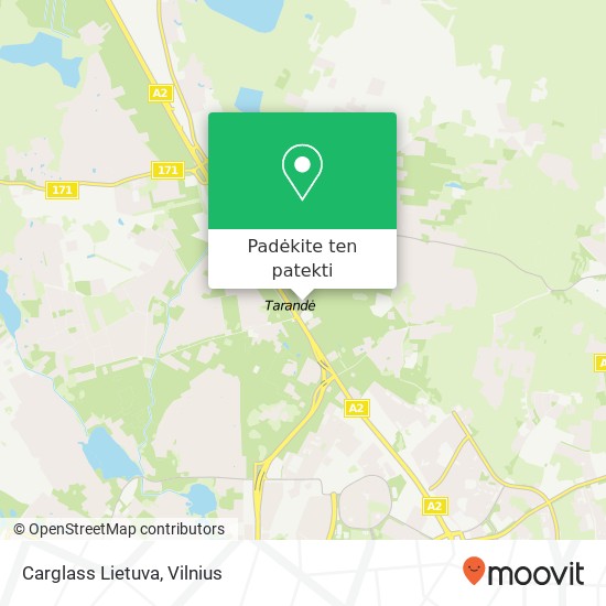Carglass Lietuva žemėlapis