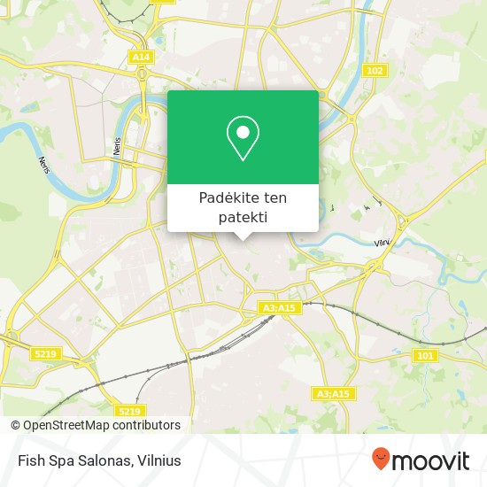 Fish Spa Salonas žemėlapis