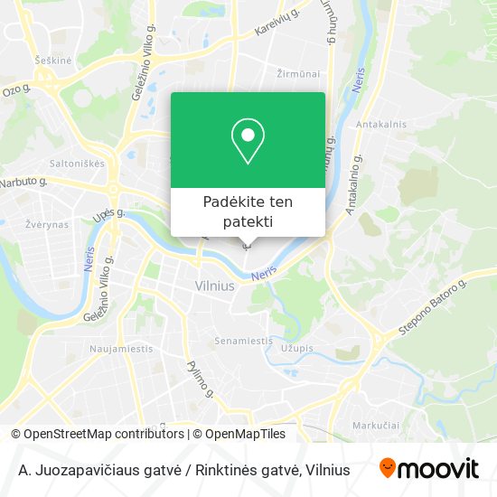 A. Juozapavičiaus gatvė / Rinktinės gatvė žemėlapis
