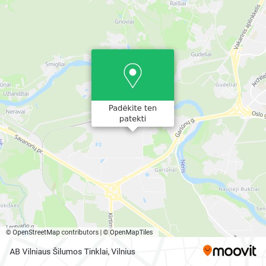 AB Vilniaus Šilumos Tinklai žemėlapis