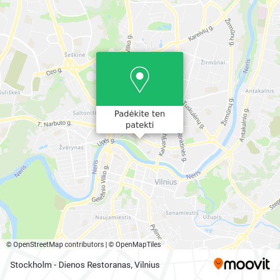 Stockholm - Dienos Restoranas žemėlapis